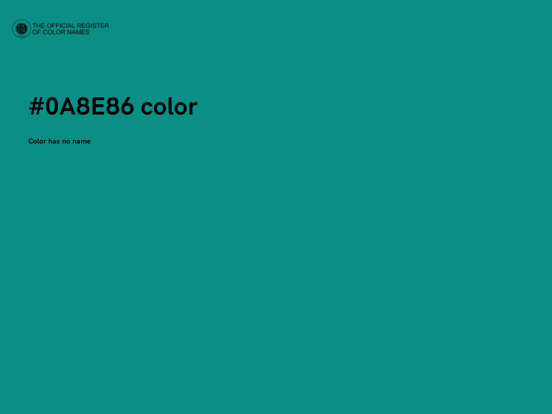 #0A8E86 color image