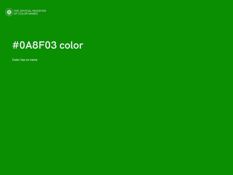 #0A8F03 color image