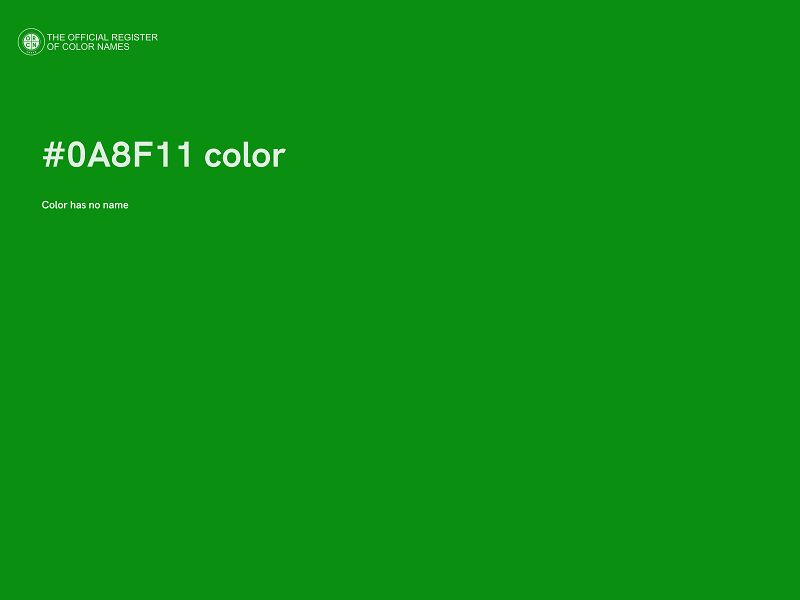 #0A8F11 color image