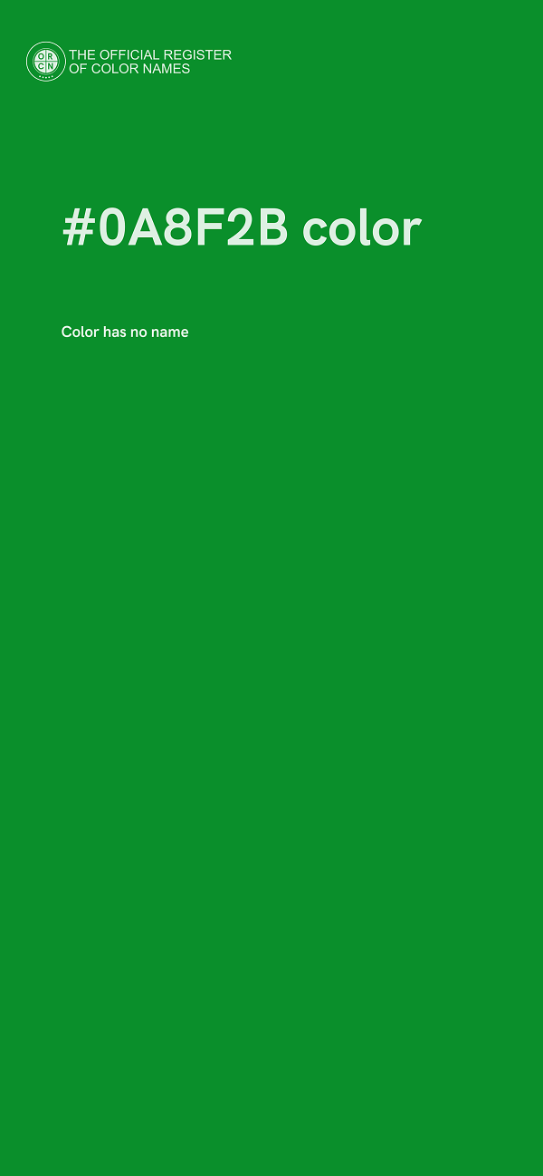 #0A8F2B color image