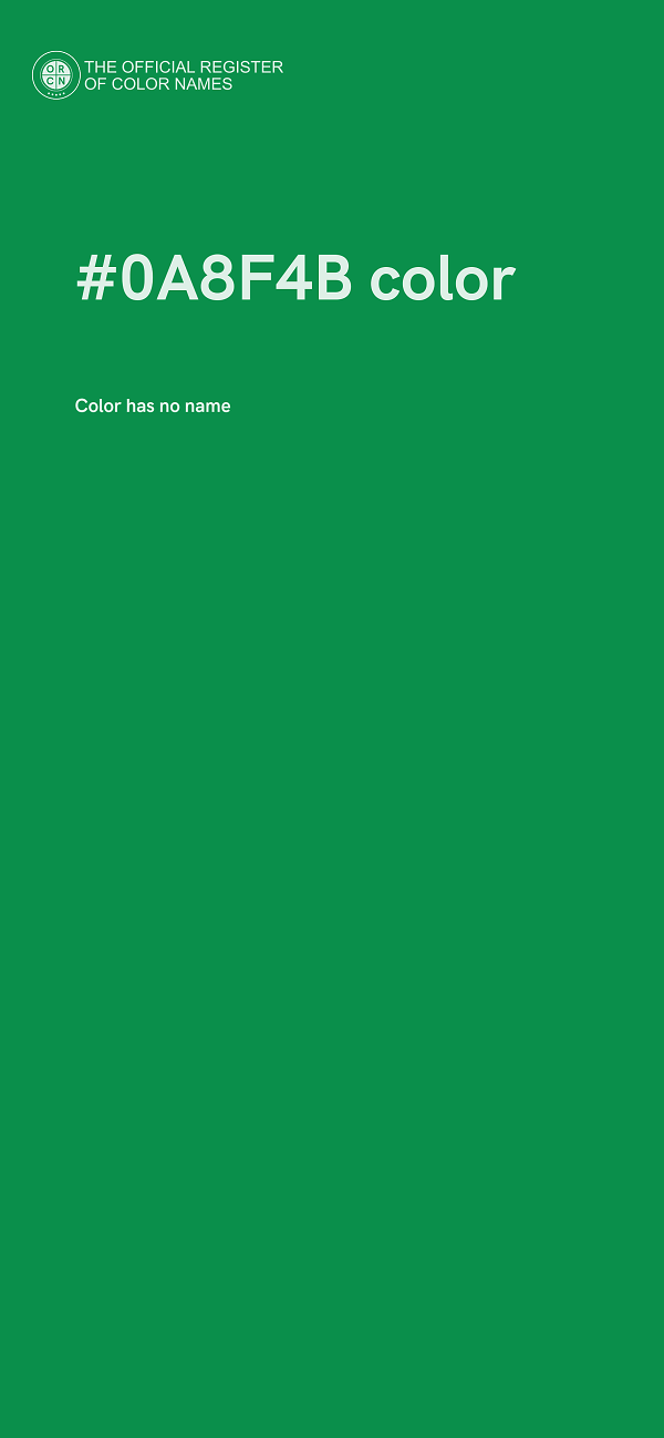 #0A8F4B color image