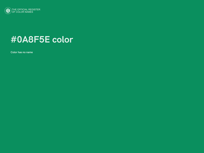 #0A8F5E color image