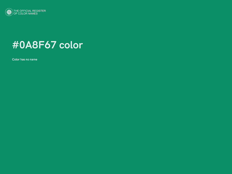 #0A8F67 color image