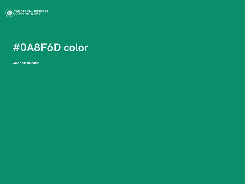 #0A8F6D color image
