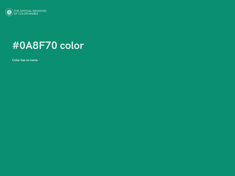 #0A8F70 color image
