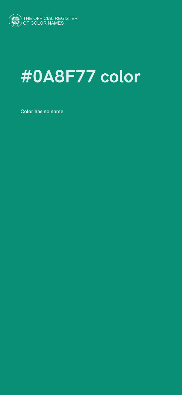 #0A8F77 color image