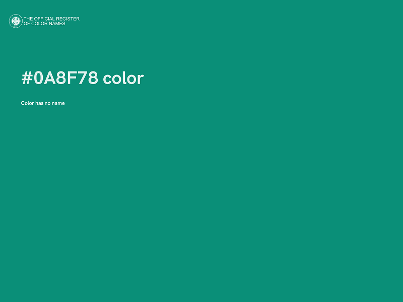 #0A8F78 color image