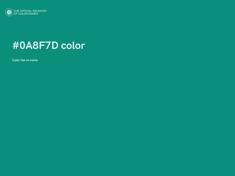 #0A8F7D color image