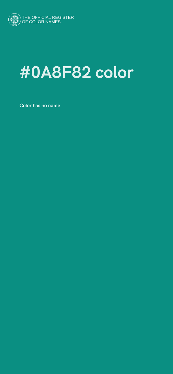 #0A8F82 color image