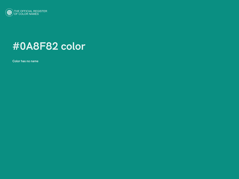 #0A8F82 color image