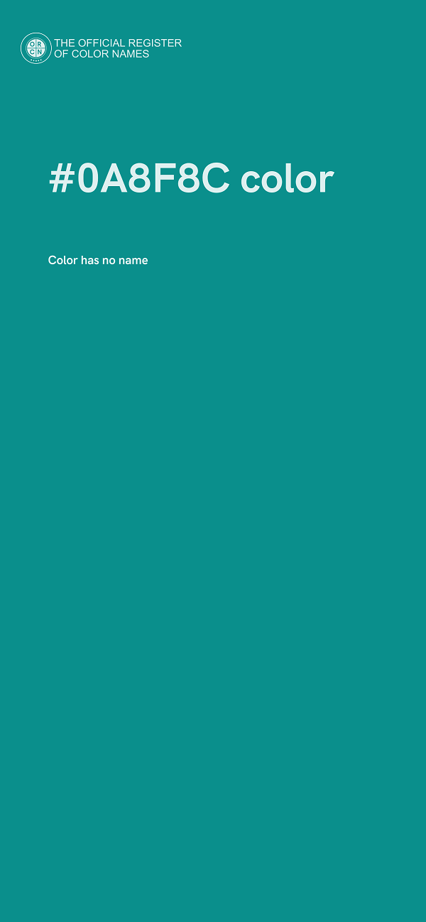 #0A8F8C color image