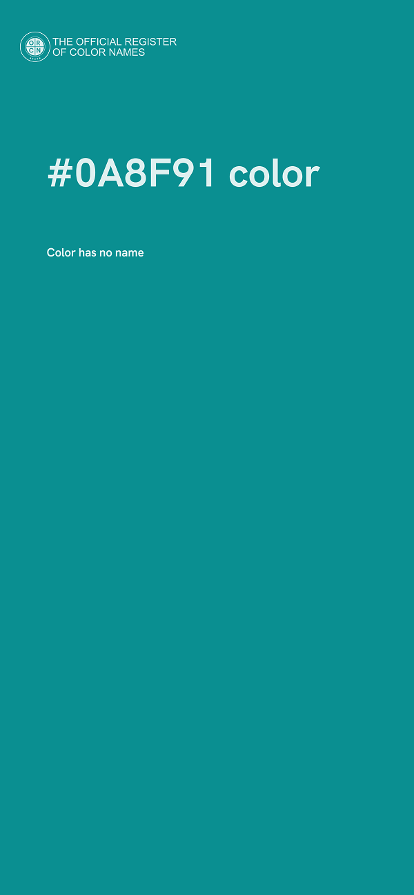 #0A8F91 color image