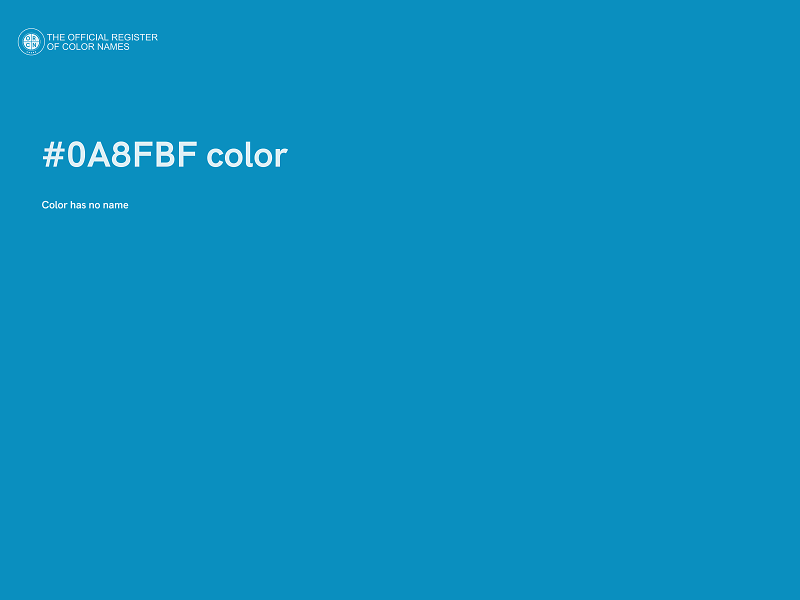 #0A8FBF color image