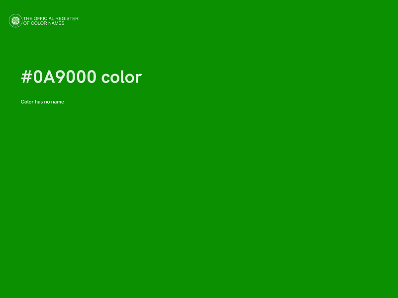 #0A9000 color image