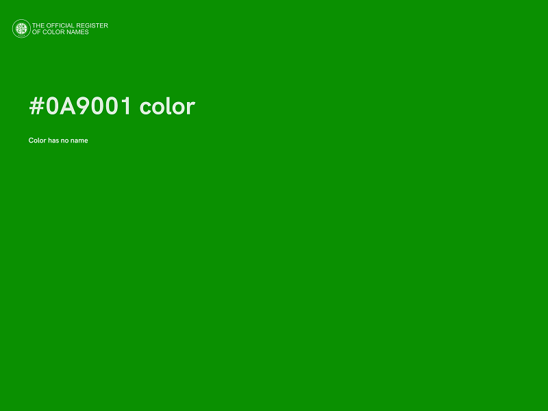 #0A9001 color image