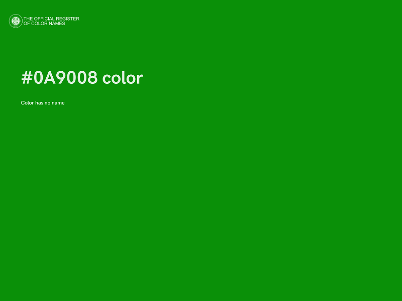 #0A9008 color image