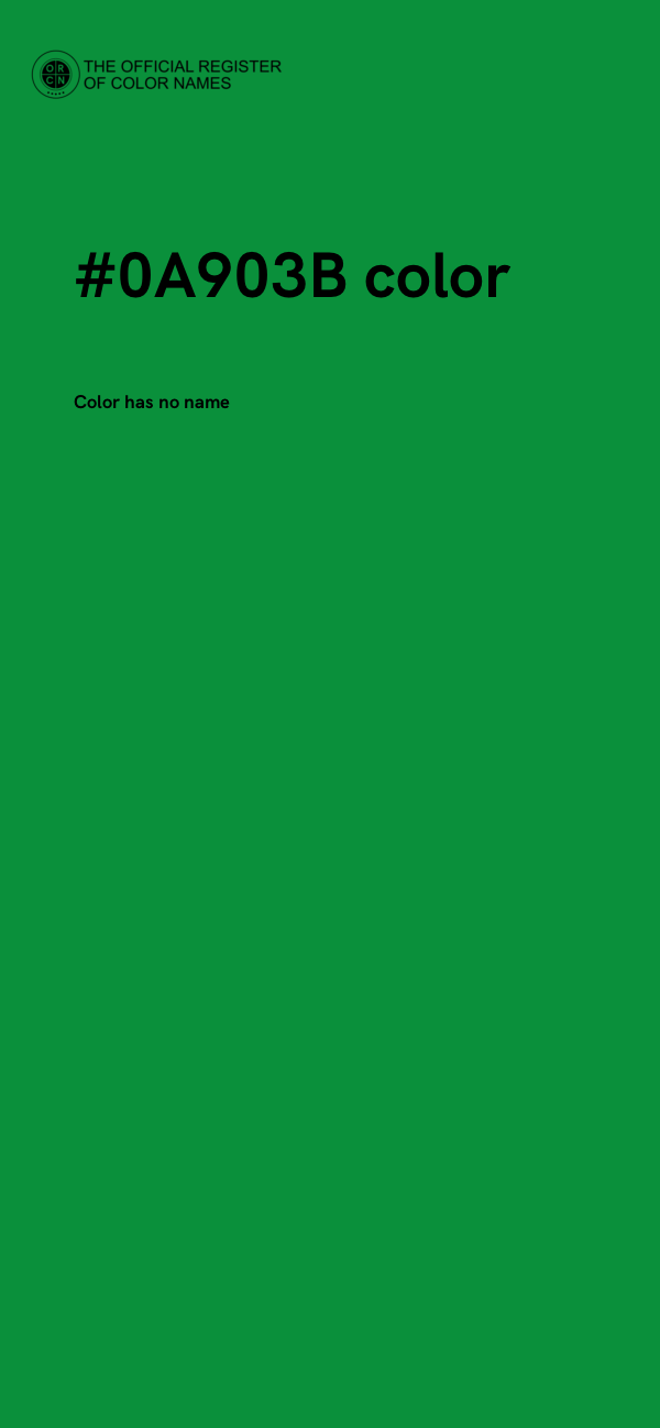 #0A903B color image