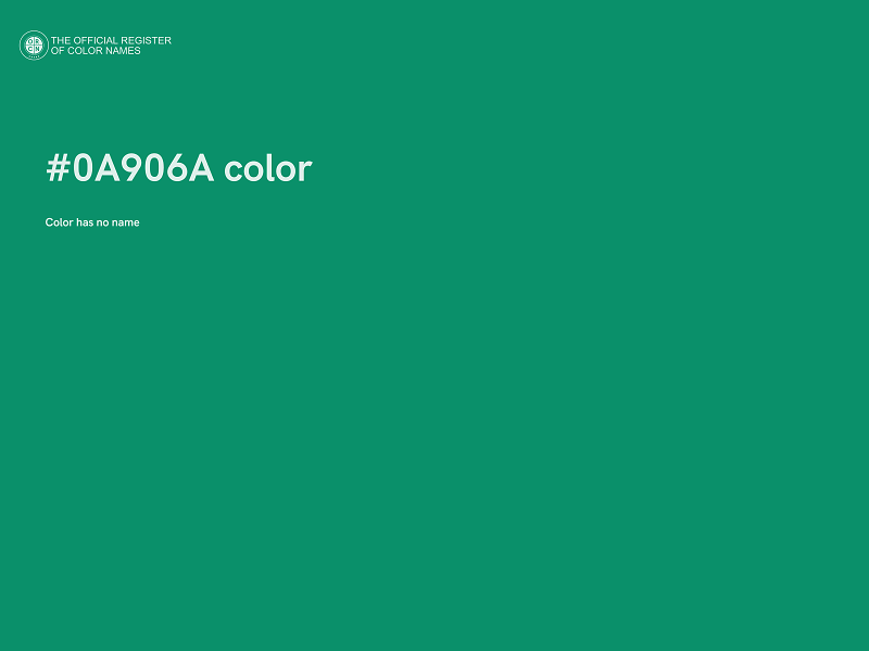 #0A906A color image