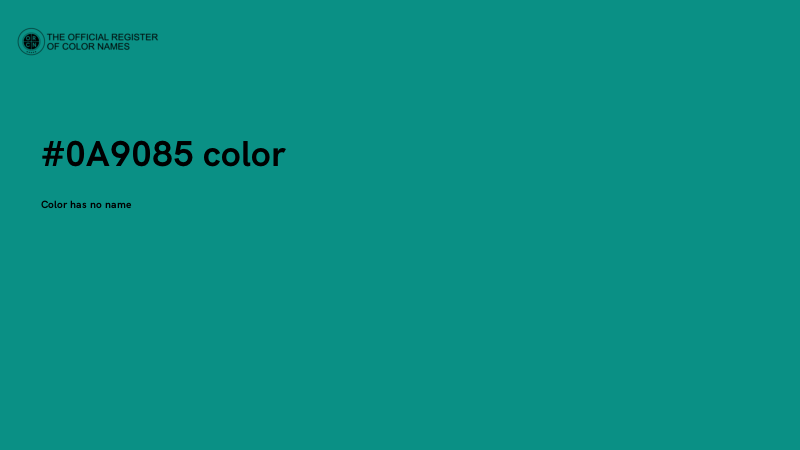 #0A9085 color image