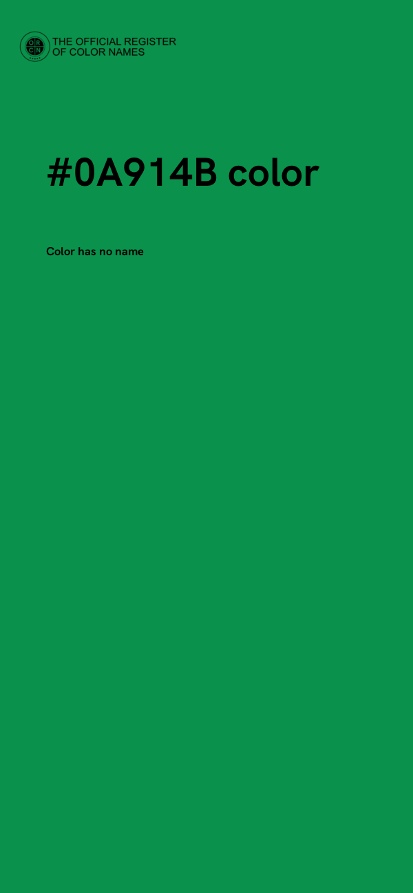 #0A914B color image