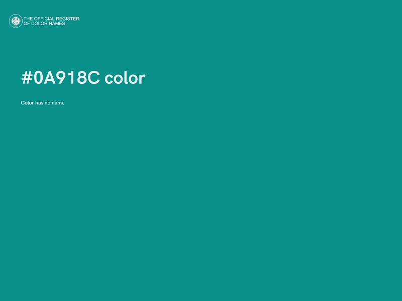 #0A918C color image