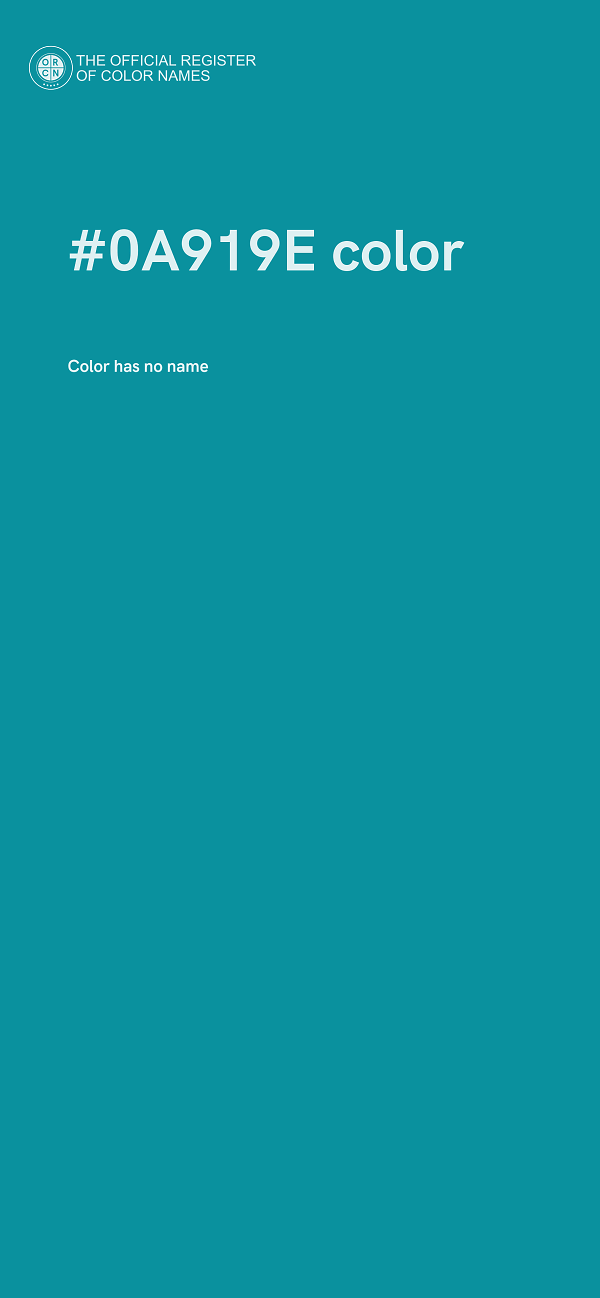 #0A919E color image