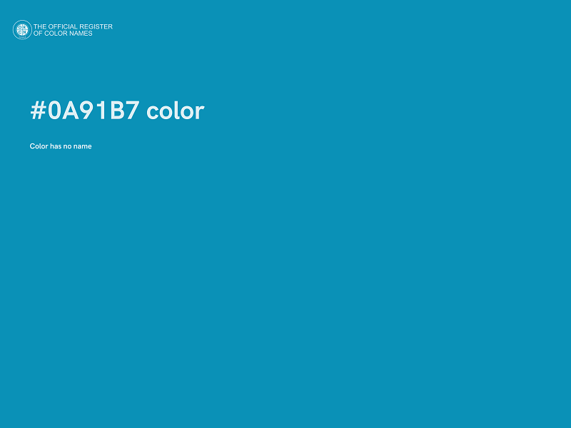 #0A91B7 color image