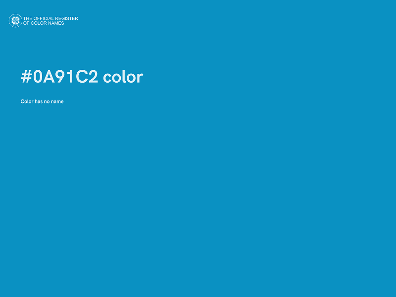 #0A91C2 color image