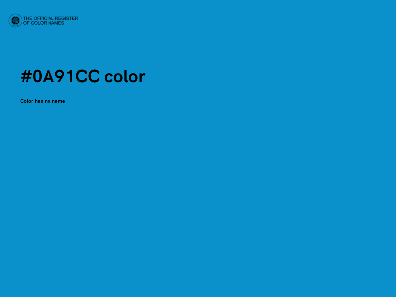#0A91CC color image
