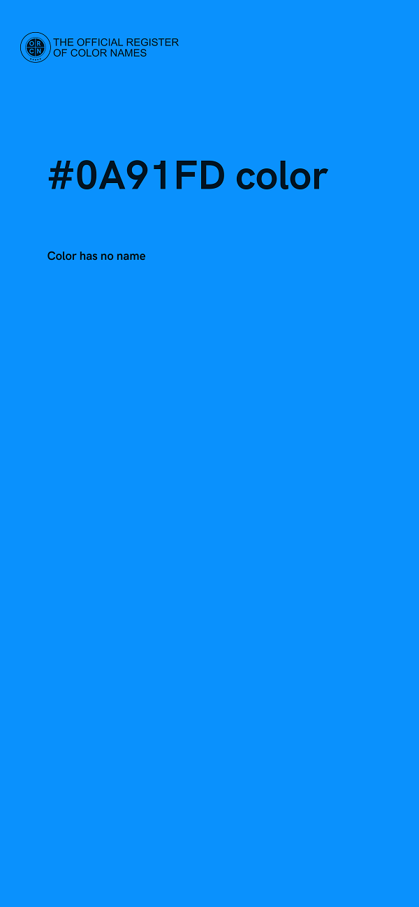 #0A91FD color image