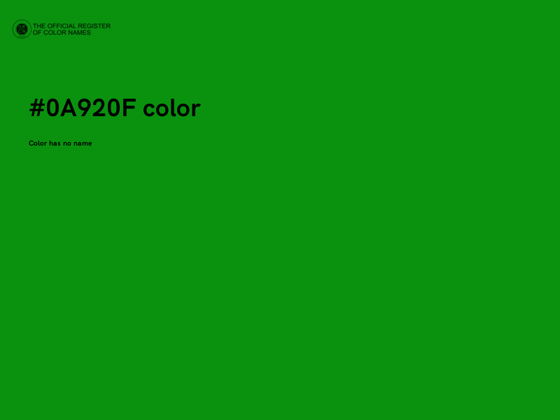 #0A920F color image