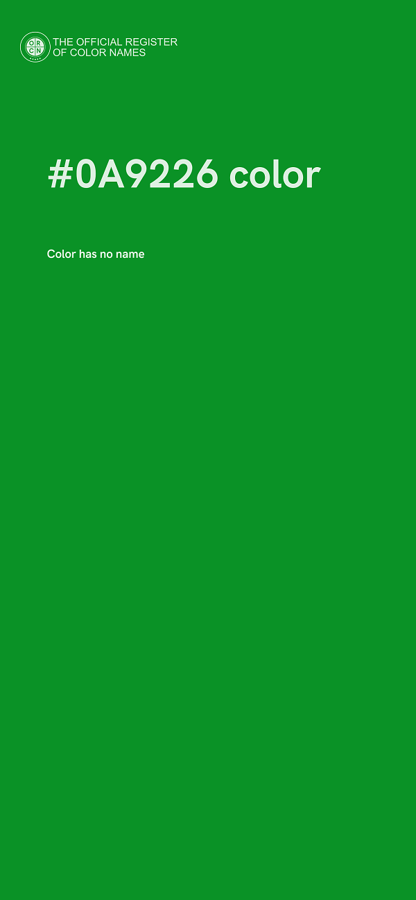 #0A9226 color image