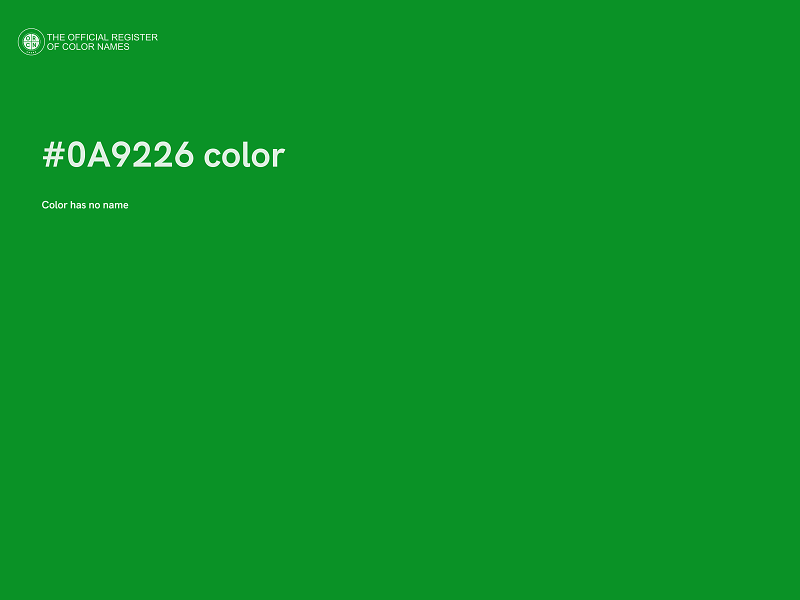 #0A9226 color image