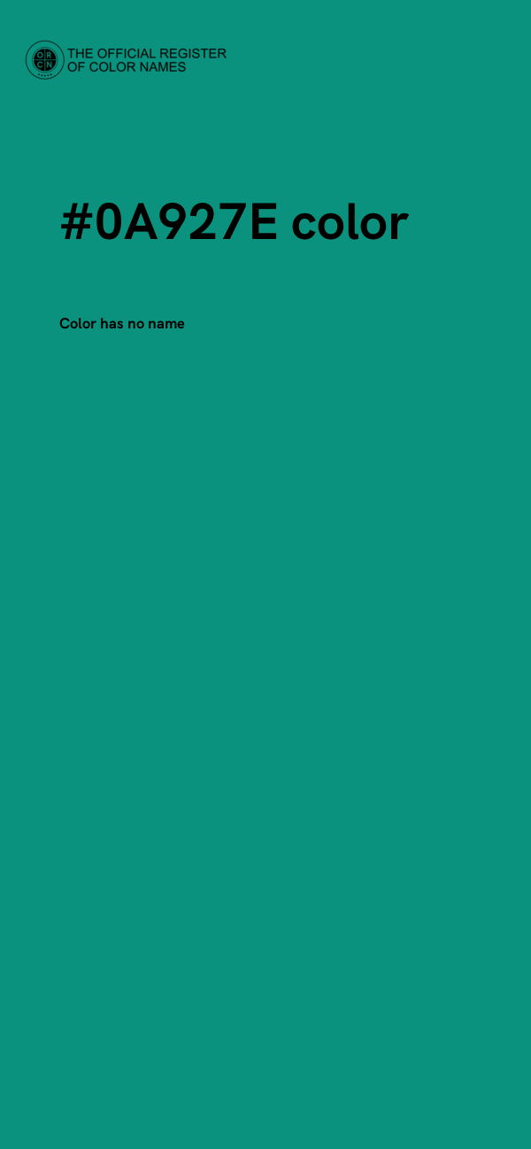 #0A927E color image