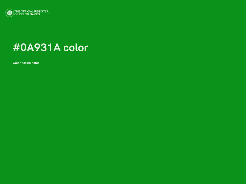 #0A931A color image