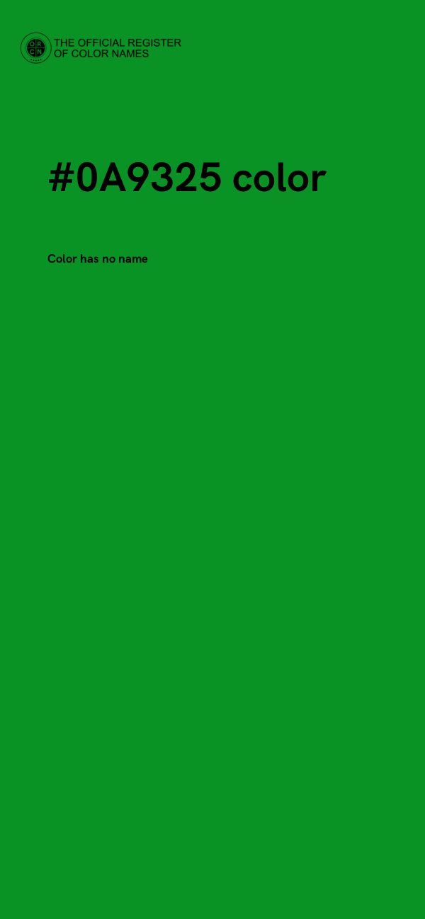 #0A9325 color image
