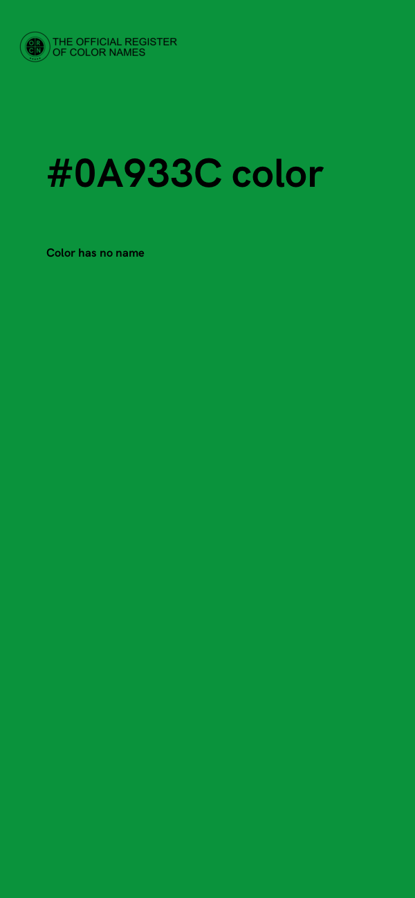 #0A933C color image