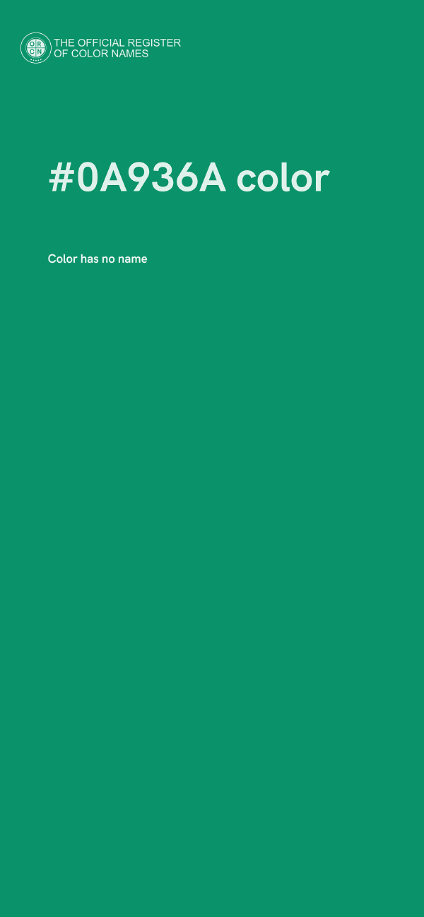 #0A936A color image