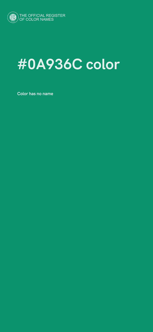 #0A936C color image