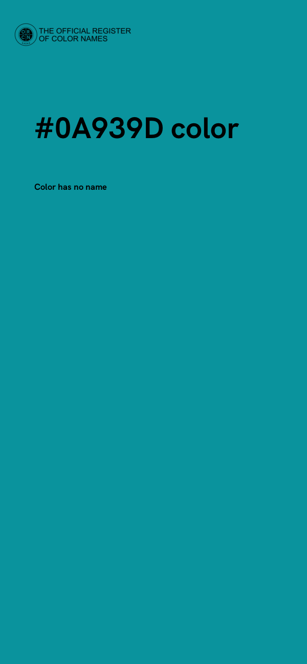 #0A939D color image