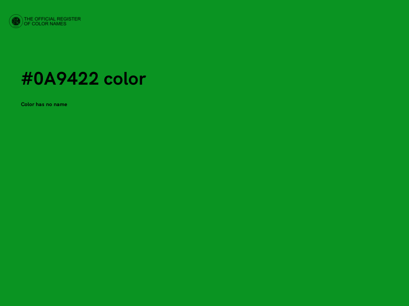 #0A9422 color image