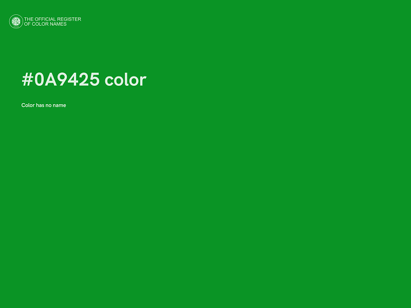 #0A9425 color image