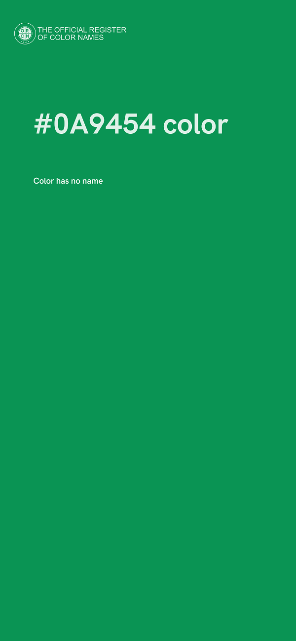 #0A9454 color image
