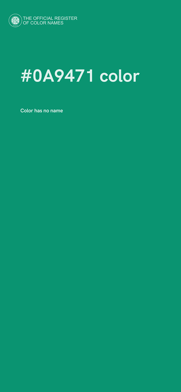 #0A9471 color image