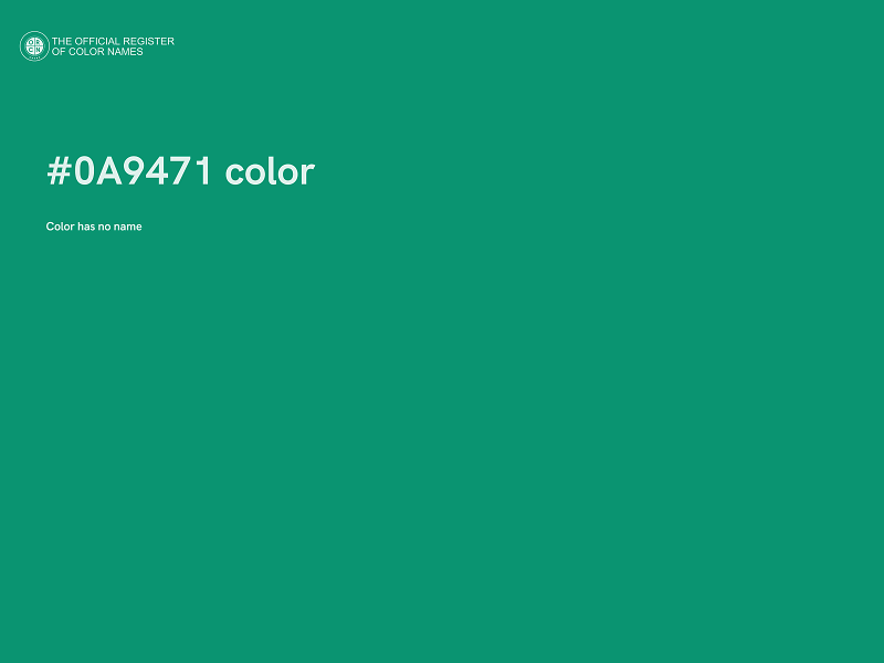 #0A9471 color image