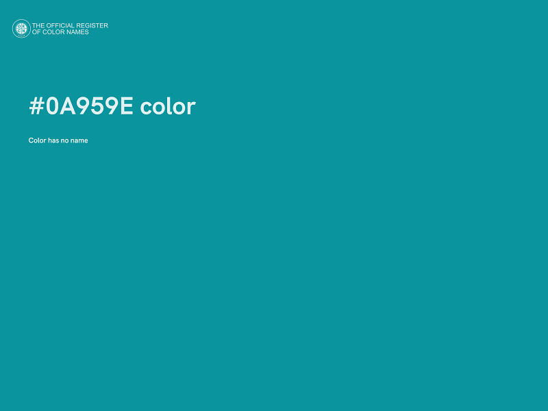 #0A959E color image