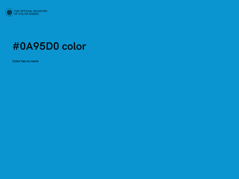 #0A95D0 color image