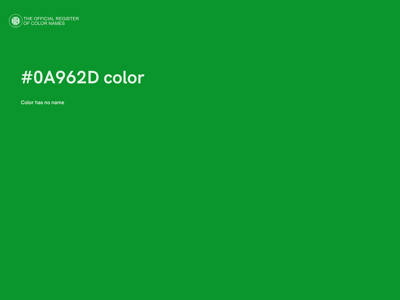 #0A962D color image