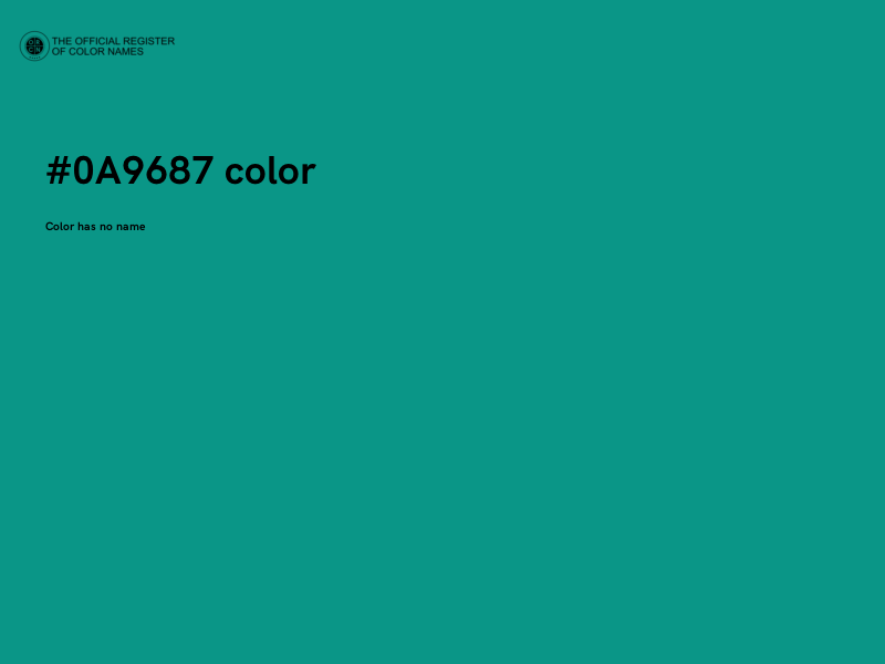 #0A9687 color image