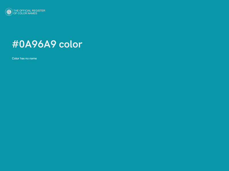 #0A96A9 color image